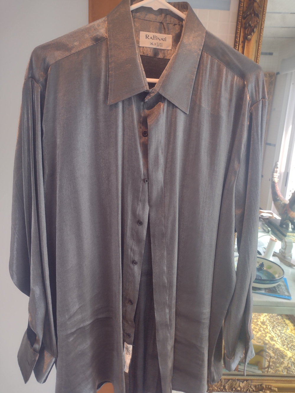 Raffinati Shimmery Charcoal Dress Shirt